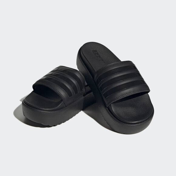 adidas Women's Adilette Platform Slide Sandal Size 8 - Picture 1 of 4